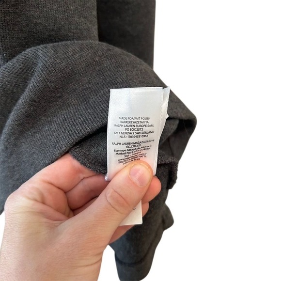 Polo Ralph Lauren Men's XL Gray Quarter Zip Pullover Sweater - Picture 6 of 8